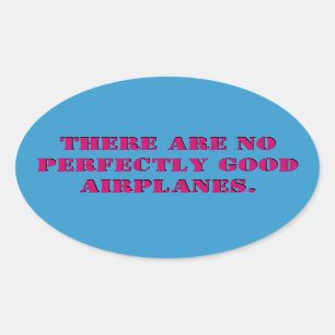 No Perfect Aeroplanes Sticker
