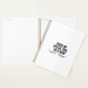 No Perfect Time – Motivational Typography Quote De Planner