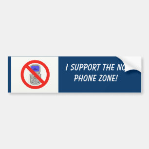 No phone zone Bumper Sticker