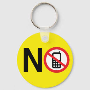 No Phone Zone Keychain