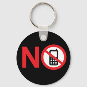 No Phone Zone Keychain