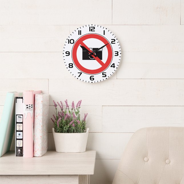 No Photography Sign Large Clock (Creator Uploaded)