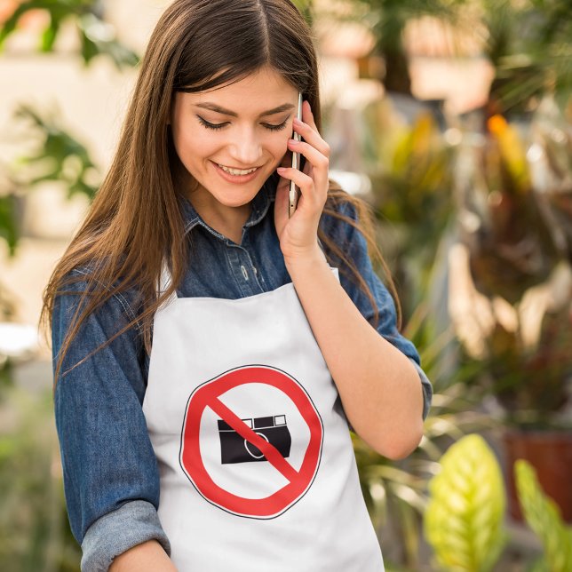 No Photography Sign Standard Apron (Creator Uploaded)