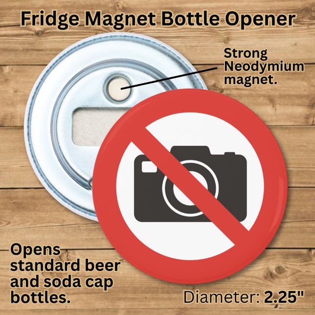 No Photos Allowed Bottle Opener (Creator Uploaded)