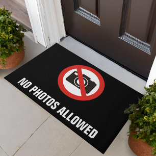 No Photos Allowed Doormat