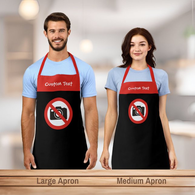 No Photos Allowed Sign Apron (Creator Uploaded)