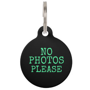 No photos please - Dog Collar - Dogdehalsband neon Pet Tag