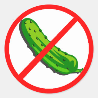 No Pickle Classic Round Sticker
