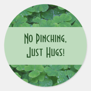 No Pinching Classic Round Sticker
