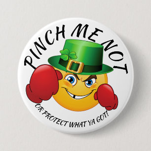 No Pinching St. Patrick's Day Button