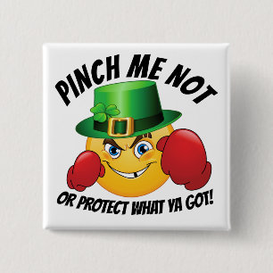 No Pinching St. Patrick's Day Button