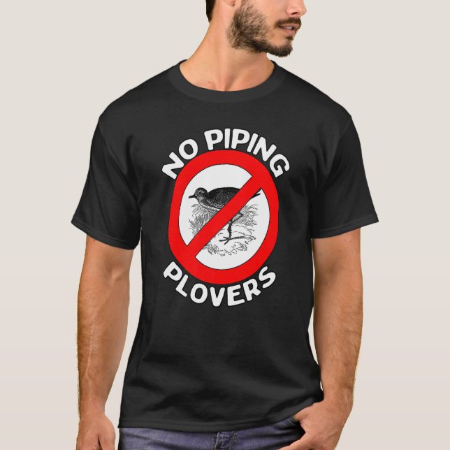 No Piping P Sea Birds Shore Bird Beach T-Shirt (Front)