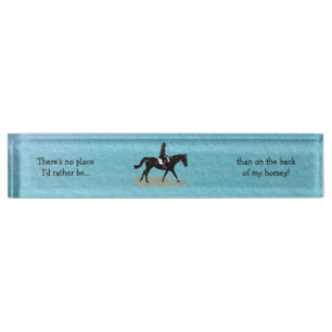 No Place I'd Rather Be - Equestrian Horse Nameplate