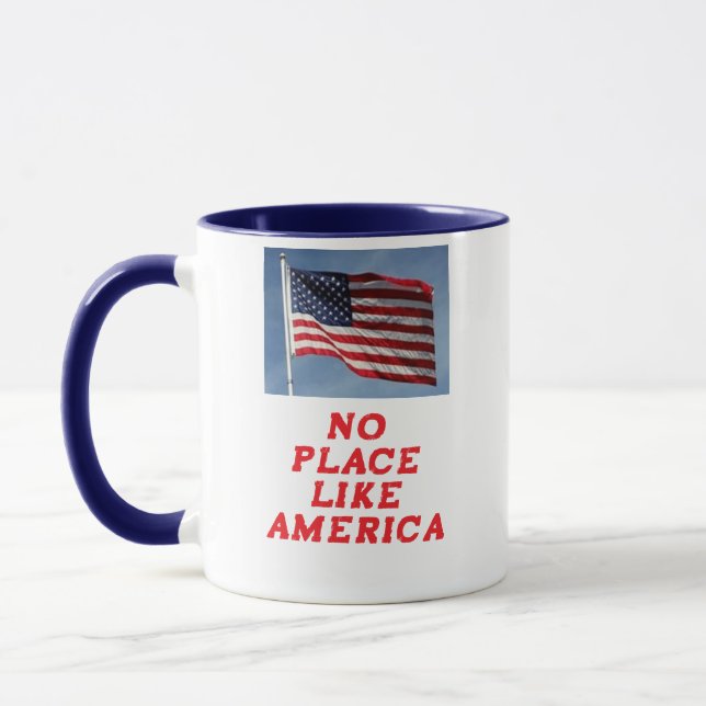 NO PLACE LIKE AMERICA COFFEE MUG (Left)