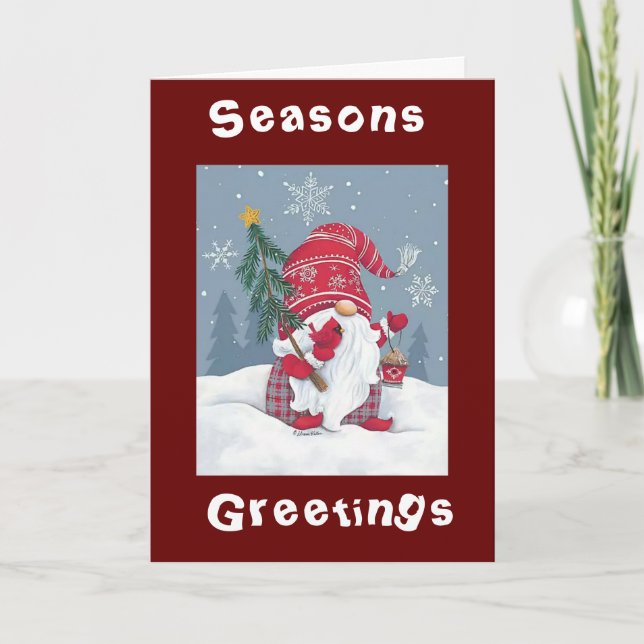 NO PLACE LIKE "GNOME" FOR THE HOLIDAYS HOLIDAY CAR (Front)