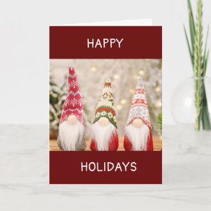 NO PLACE LIKE "GNOME" FOR THE HOLIDAYS HOLIDAY CAR CARD