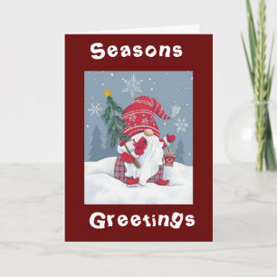 NO PLACE LIKE "GNOME" FOR THE HOLIDAYS HOLIDAY CAR CARD