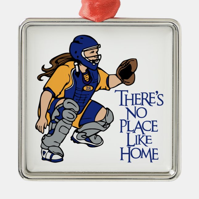 No Place Like Home Metal Tree Decoration (Front)