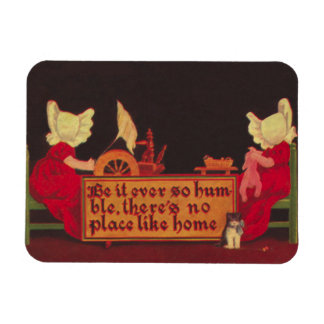 No Place Like Home Sunbonnet Babies Magnet