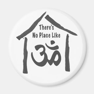 No Place Like Om Calligraphy Magnet