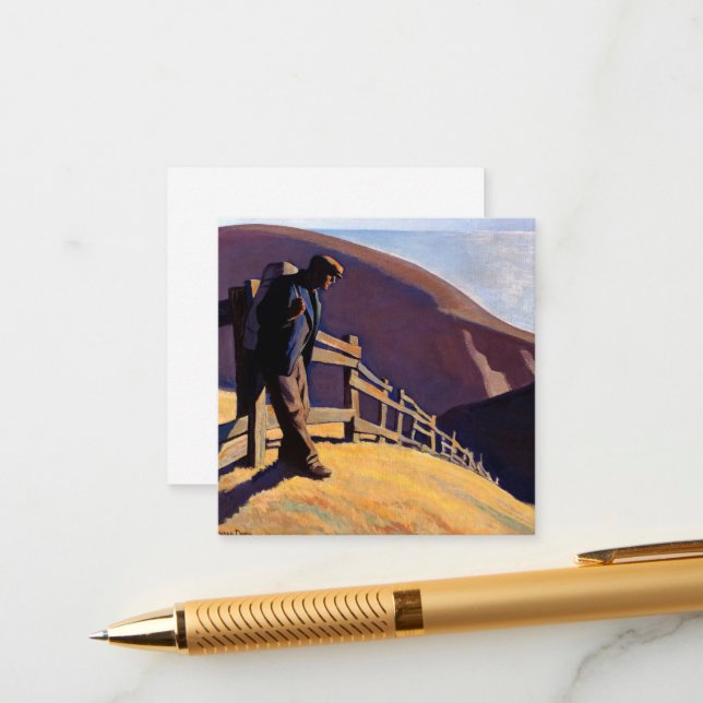 No Place to Go by Maynard Dixon Enclosure Card (Front/Back In Situ)