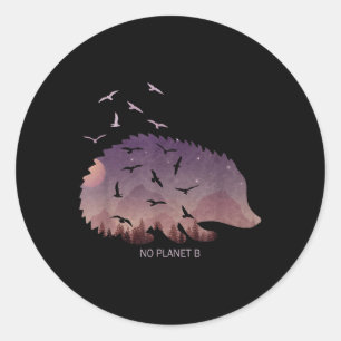 No Planet B Earth Environmental Protection Climate Classic Round Sticker
