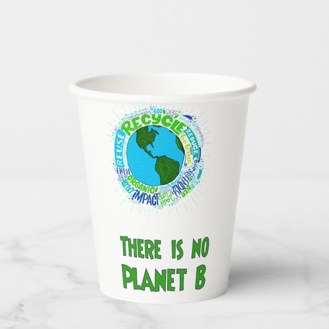 no Planet B Paper Cups (Front)