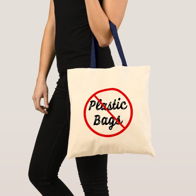 No Plastic Bags Earth Red and Black (Front (Product))