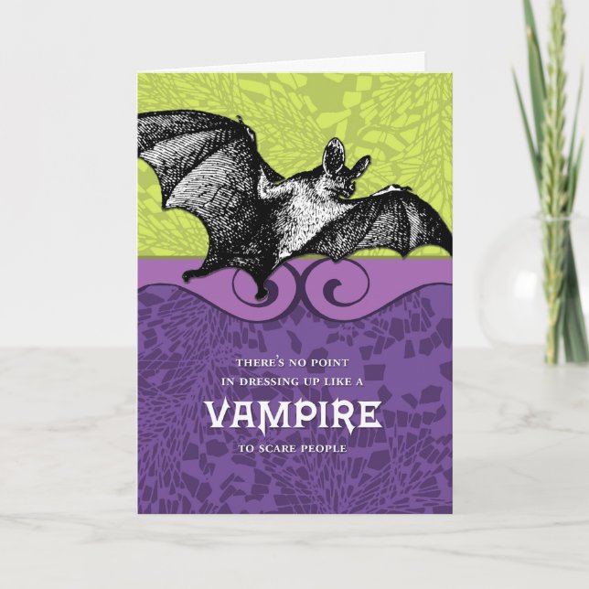 No Point In Dressing Like a Vampire Card (Front)