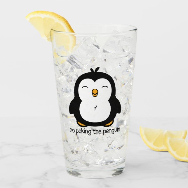 No Poking The Penguin Glass (Front Ice)
