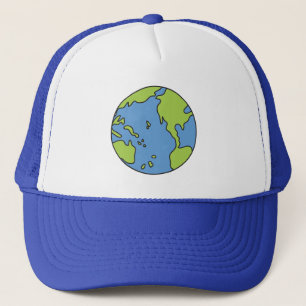 No Polluter Hooter Earth & Recycle Symbols Trucker Hat