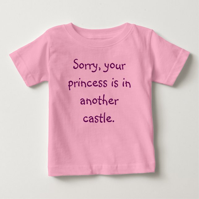 No Princess Baby Tee (Front)