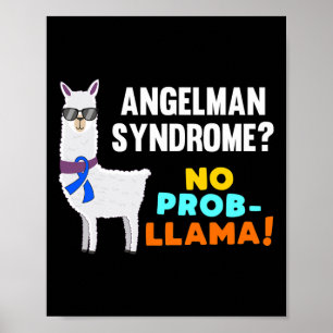 No Prob-llama Angelman Syndrome Warrior Survivor A Poster