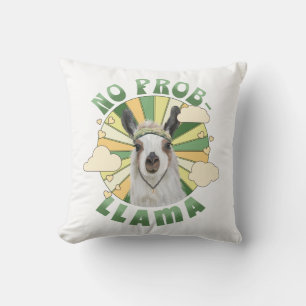 No Prob-Llama Boho Llama Cushion