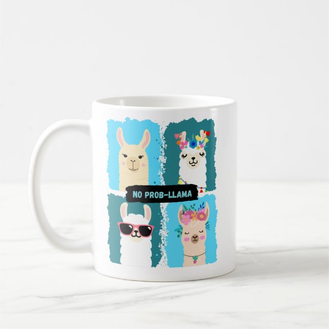 No prob-llama coffee mug (Left)