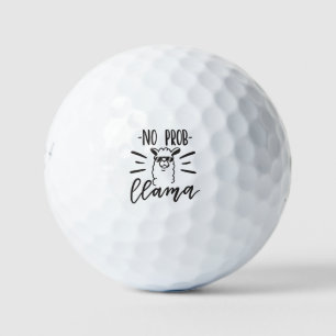 No Prob Llama Design Golf Balls