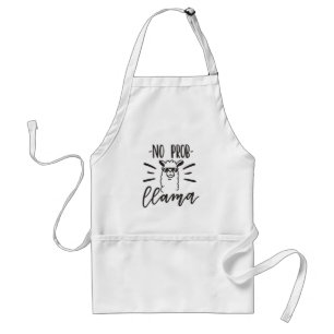 No Prob Llama Design Standard Apron