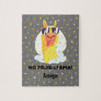 No-Prob-Llama Funny Cute Llama with Stars