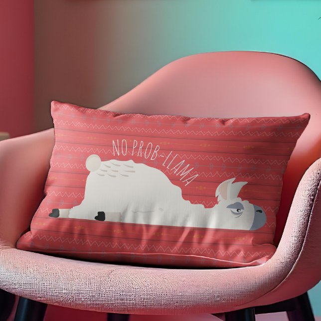 No Prob-Llama Funny Llama Lumbar Cushion (Creator Uploaded)