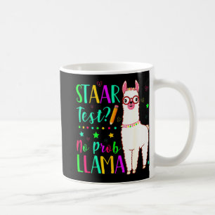 No Prob Llama Funny Teacher Exam Testing Test Day Coffee Mug