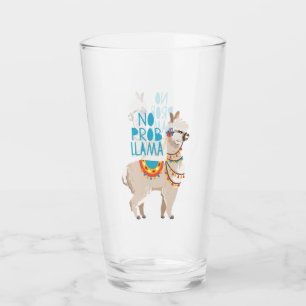 No Prob Llama Glass