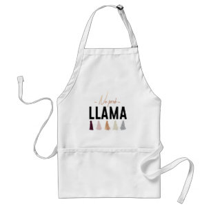 No Prob Llama Gold Tassels Standard Apron