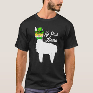 No Prob Llama Irish Leprechaun Hat St Patricks Day T-Shirt
