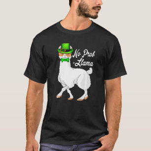 No Prob Llama Irish Leprechaun Hat St Patricks Day T-Shirt