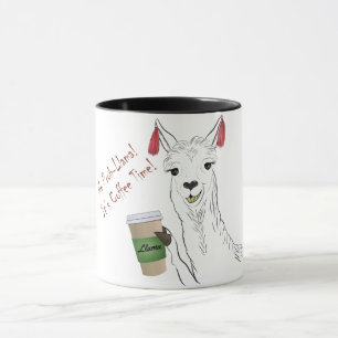 No Prob-llama! It's coffee time! Cute Funny Llama Mug