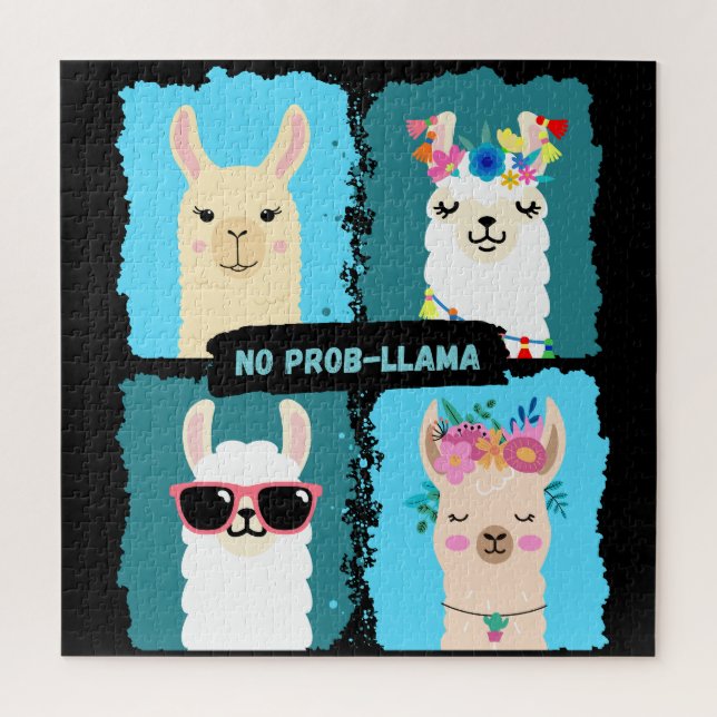 No prob-llama jigsaw puzzle (Vertical)