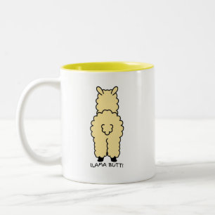 No Prob-llama, Just Coffee! 🦙☕😂 Two-Tone Coffee Mug