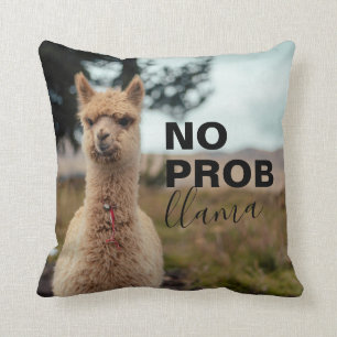 No Prob Llama - Llama Drama Fun Cushion