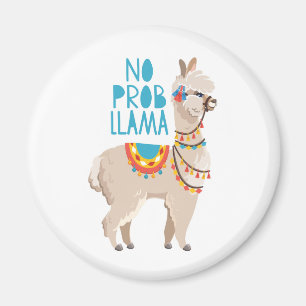 No Prob Llama Magnet