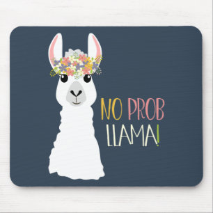 No Prob Llama Mouse Mat